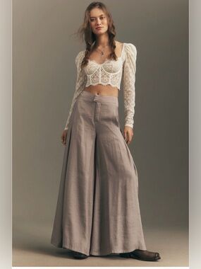 Anthropologie Pilcro Skirty Wide-Leg Trousers NWT